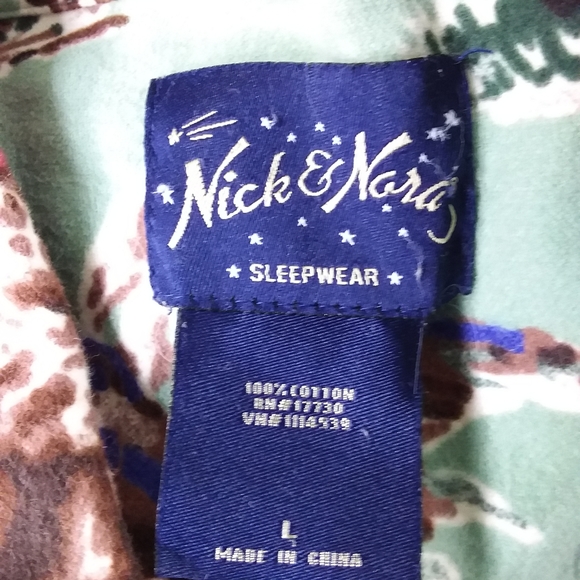 Nck & Nora Flannel Kurt Cobain Cowboy Pajamas Size Large - Picture 4 of 9